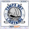 Tampa Bay Lightning Skull Hockey Design PNG Download