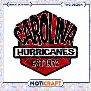 Carolina Hurricanes Vintage Logo PNG Instant Download