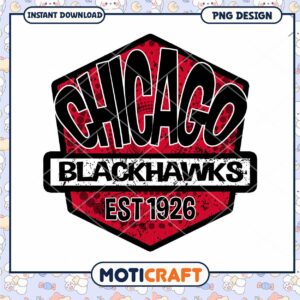 Chicago Blackhawks Logo PNG Design Instant Download 1926