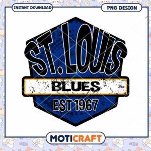 St Louis Blues Logo PNG Design for Instant Download