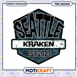 Seattle Kraken PNG Design Instant Download for Fans