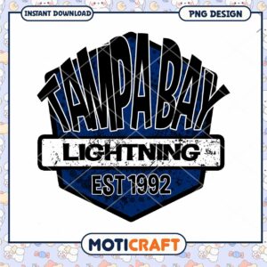 Tampa Bay Lightning Vintage Logo Instant Download PNG