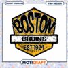 Boston Bruins Vintage Logo PNG Design for Fans