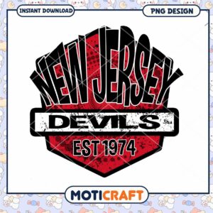 New Jersey Devils Logo PNG Design for Instant Download