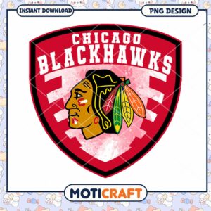 Chicago Blackhawks Logo PNG Instant Download Design