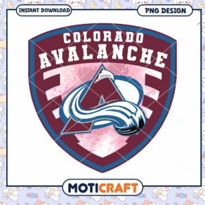 Colorado Avalanche PNG Design for Instant Download Art