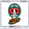 San Jose Sharks Shhh Lip Graphic PNG Download Design