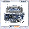 Lightning Hockey PNG Design Instant Download for Fans