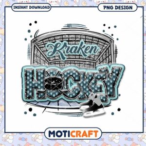 Kraken Hockey Team Instant Download PNG Design Graphic