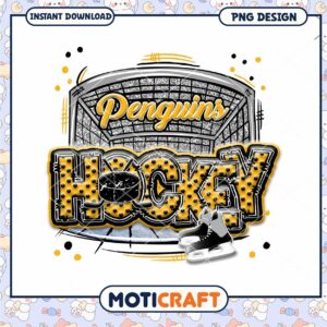 Penguins Hockey PNG Design Instant Download Art Print Penguins Hockey PNG Design Instant Download Art Print