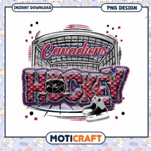 Canadiens Hockey PNG Design Instant Download Artwork