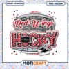 Red Wings Hockey PNG Design for Instant Download Fun