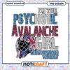 Psychotic Avalanche Girl PNG Design Instant Download Art