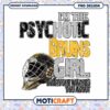 Psychotic Bruins Girl PNG Design for Instant Download
