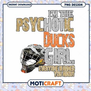 Psycho Ducks Girl Fun PNG Design for Instant Download