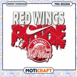 Detroit Red Wings Pride PNG Design for Instant Download