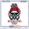 Non Toxic Blackhawks Fan Skull PNG Design Download 2 Non Toxic Blackhawks Fan Skull PNG Design Download