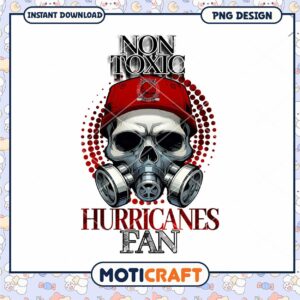 Non Toxic Hurricanes Fan Skull PNG Design Download