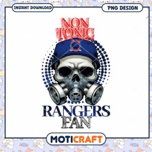 Skull Design for Non Toxic Rangers Fan PNG Download