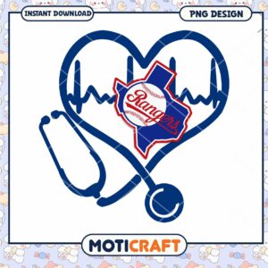 Texas Rangers Heartbeat PNG
