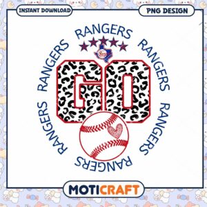 Texas Rangers Go Baseball PNG