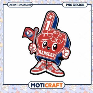 Texas Rangers Foam Finger PNG