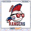 Texas Rangers Baseball PNG Design 1 Texas Rangers Baseball PNG Design