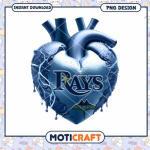 Tampa Bay Rays Heart PNG