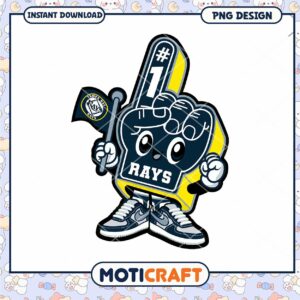 Tampa Bay Rays Cheerful Fan PNG Design Downloadable Art
