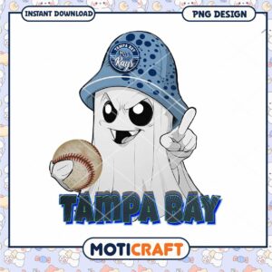 Tampa Bay Rays Ghost Character PNG Downloadable Design