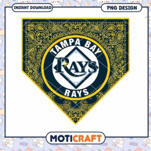 Tampa Bay Rays Bandana Style PNG Digital Download Art