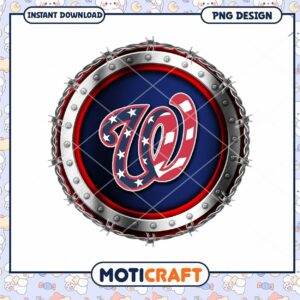 Stylish W Logo PNG Design with Patriotic Colors Download