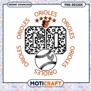 Stylish Go Orioles PNG Design for Baseball Fans