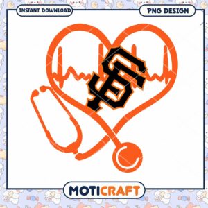 SF Giants Heart Stethoscope PNG