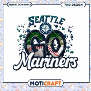 Seattle Mariners Go Team Spirit PNG Design Download