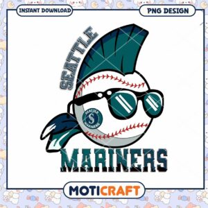 Seattle Mariners Baseball PNG Graphic Design Download
