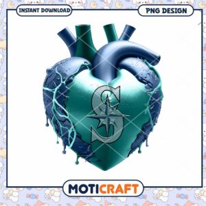 Seahawks Heart PNG Design