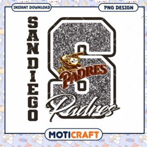San Diego Padres Glitter PNG