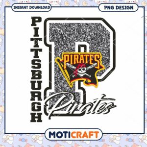 Pittsburgh Pirates Glitter Logo Instant Download PNG Design