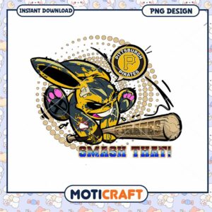 Pittsburgh Pirates Bunny PNG Design