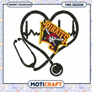 Pirates Heart Stethoscope PNG