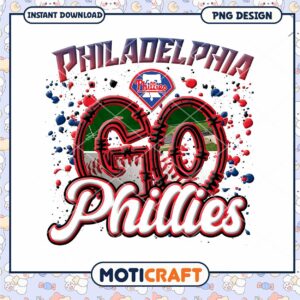 Phillies Go PNG Baseball Design