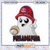 Philadelphia Ghost Baseball PNG Download Design Art
