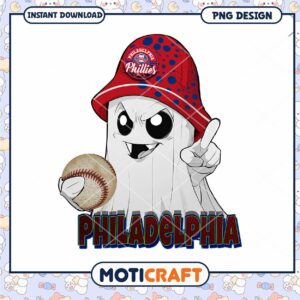Philadelphia Ghost Baseball PNG Download Design Art