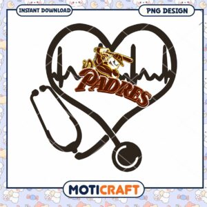 Padres Heartbeat Stethoscope PNG