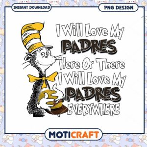 Padres Cat PNG Design