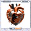 Orioles Heart PNG Design
