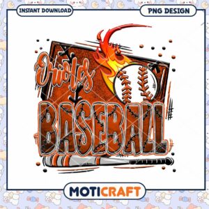 Orioles Baseball PNG Design