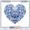 NY Yankees Heart PNG Design