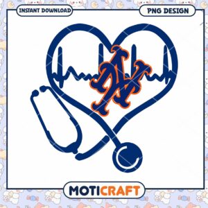 NY Mets Heart Stethoscope PNG